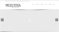 Desktop Screenshot of meredithsproperties.com